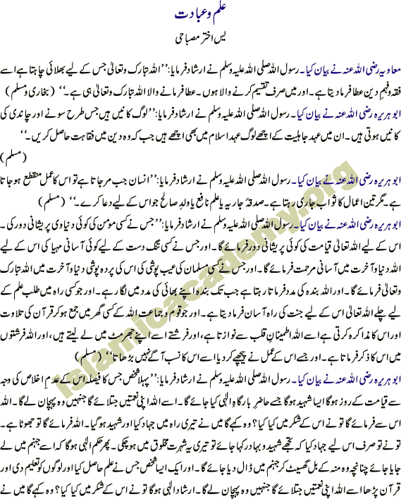 ilm o Ibadat 