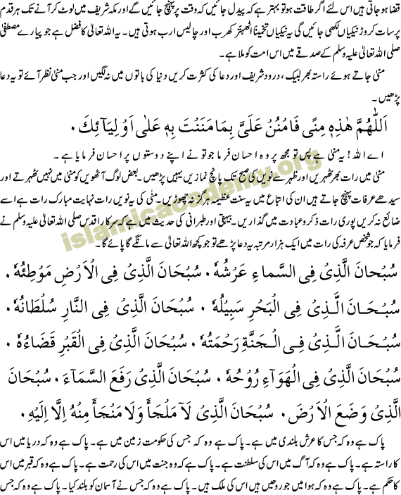 How to perform Hajj - Urdu dua arafat arafaat 